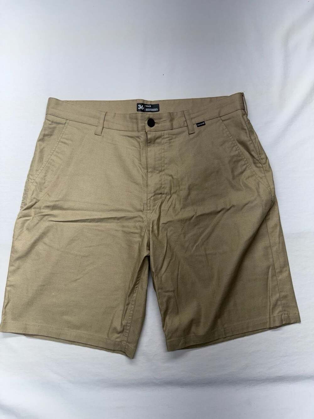 Hurley Men's Tan Flat Front Shorts